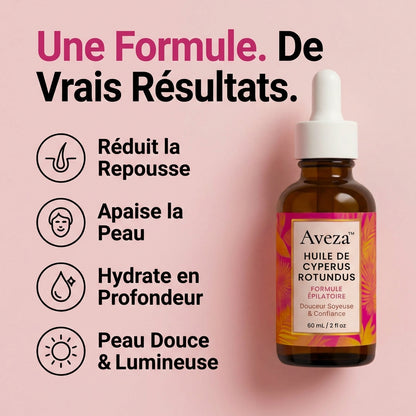 Huile Aveza™ — Anti-Repousse Naturelle