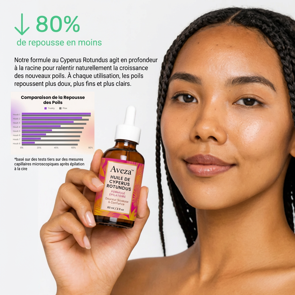 Huile Aveza™ — Anti-Repousse Naturelle