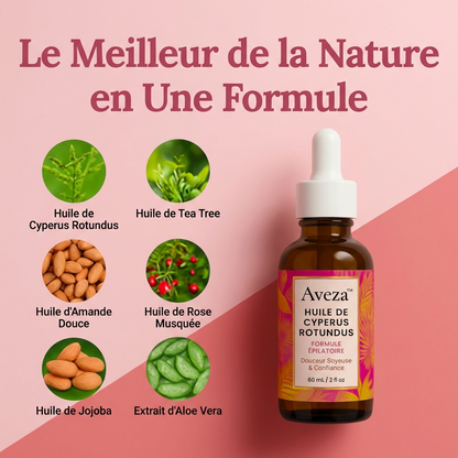Huile Aveza™ — Anti-Repousse Naturelle
