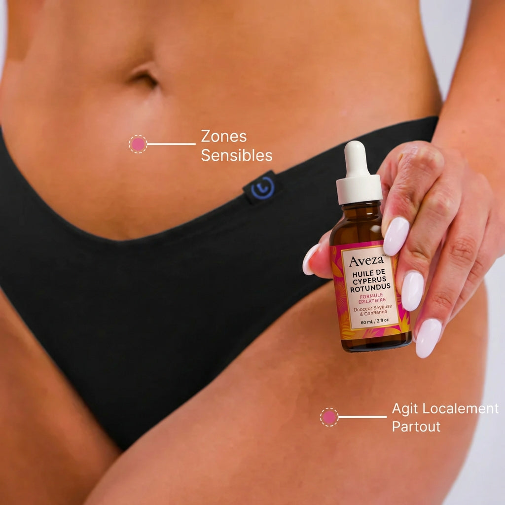 Huile Aveza™ — Anti-Repousse Naturelle